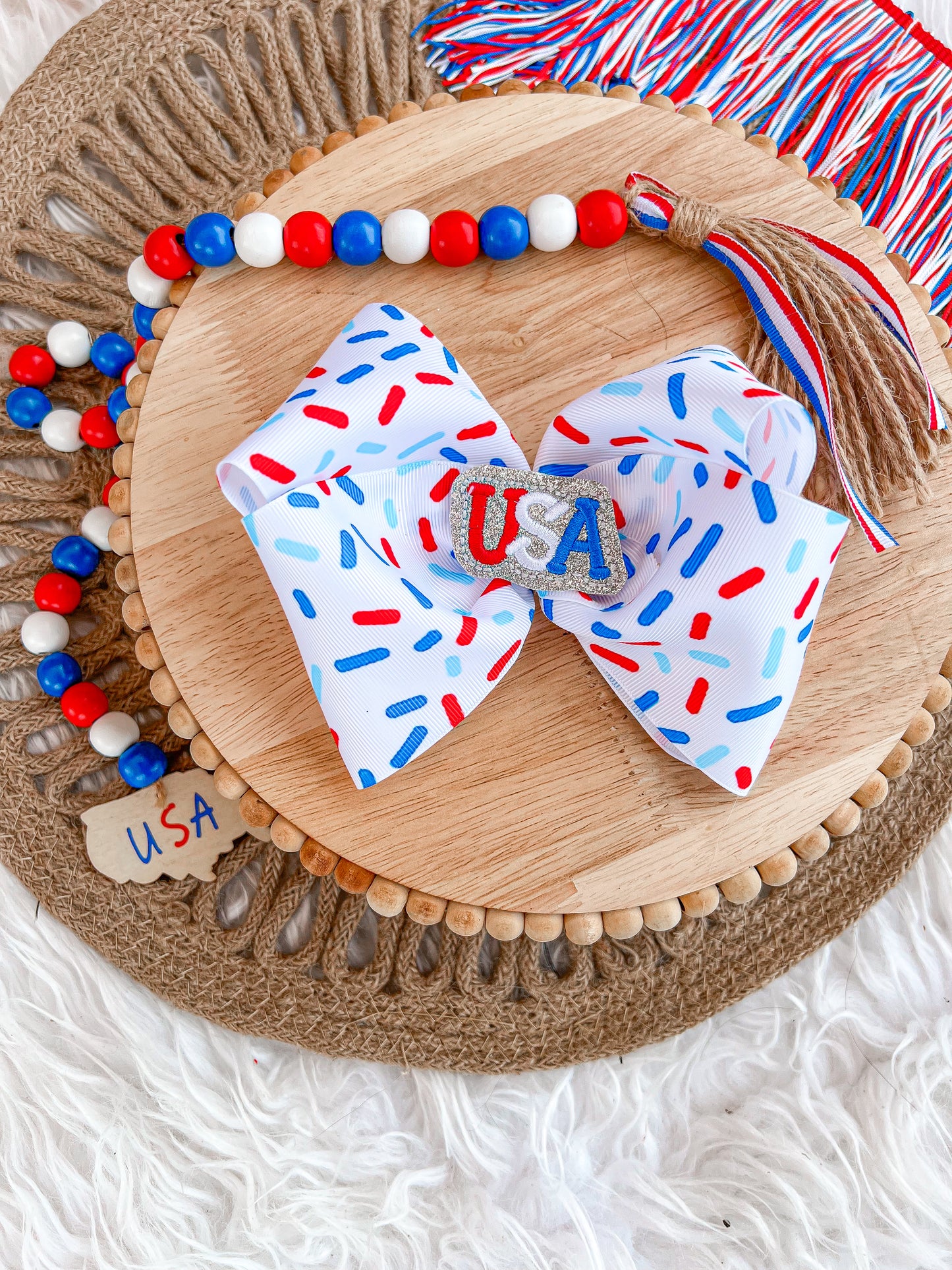 FOJ Sprinkle ribbon bow