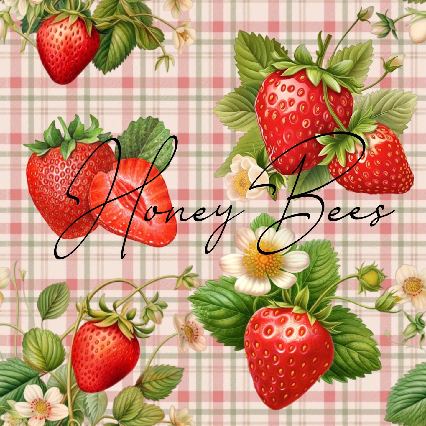 Vintage strawberry SEAMLESS FILE