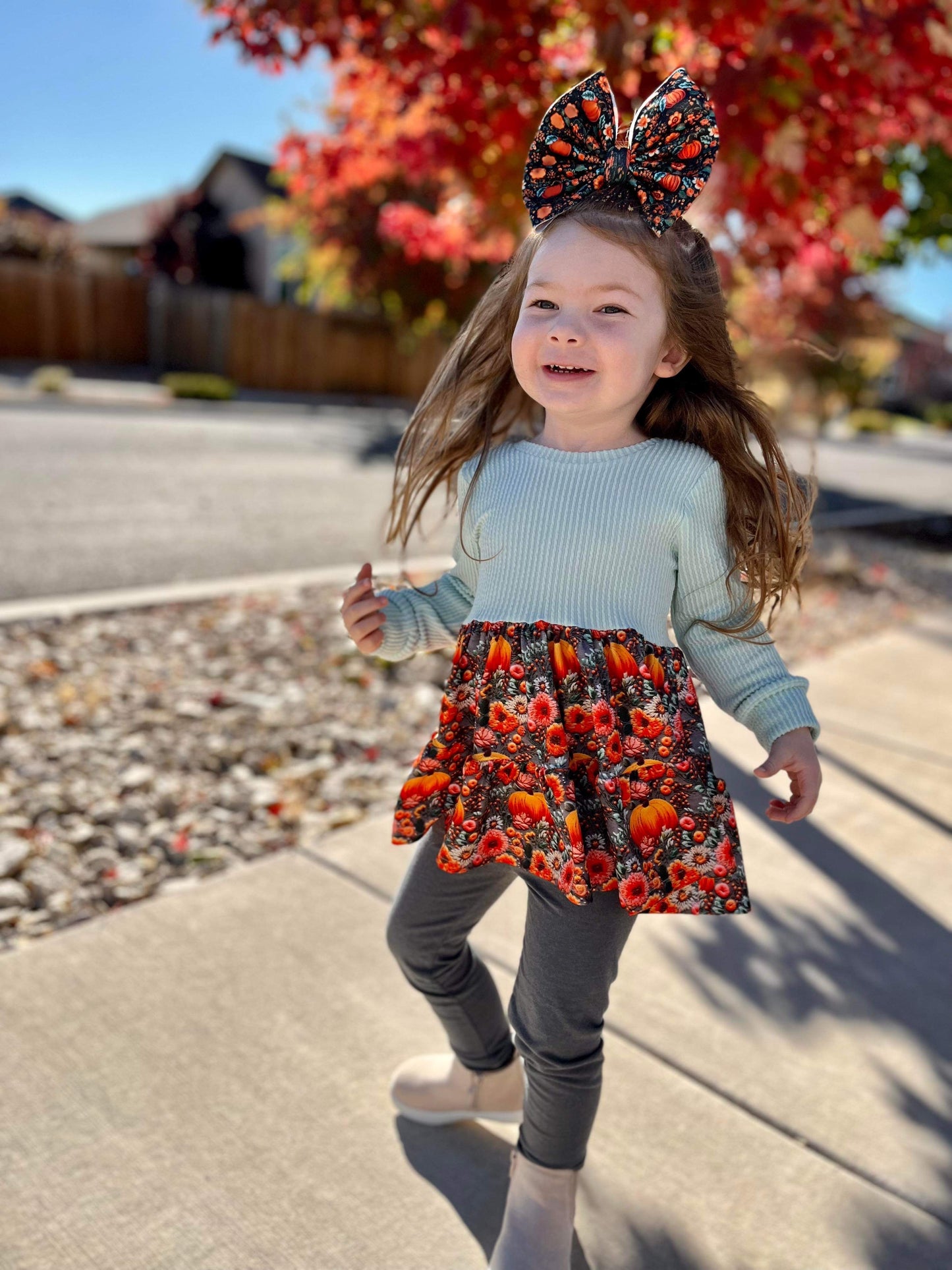 Pumpkin floral crotchet