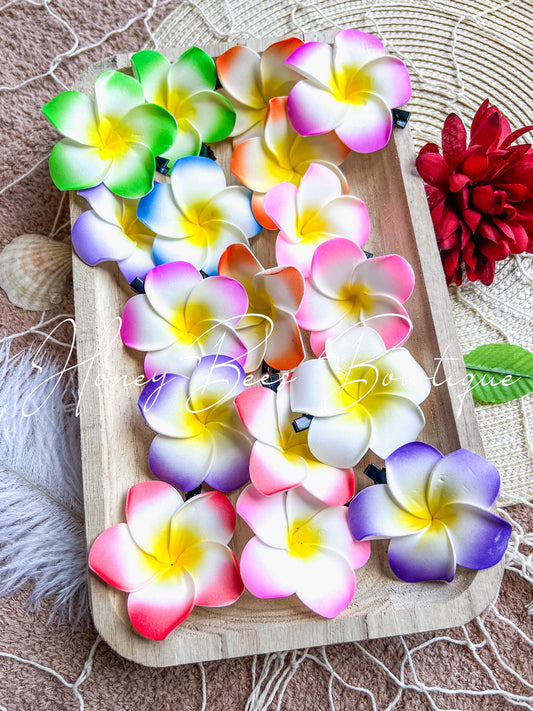 Hibiscus flower clips