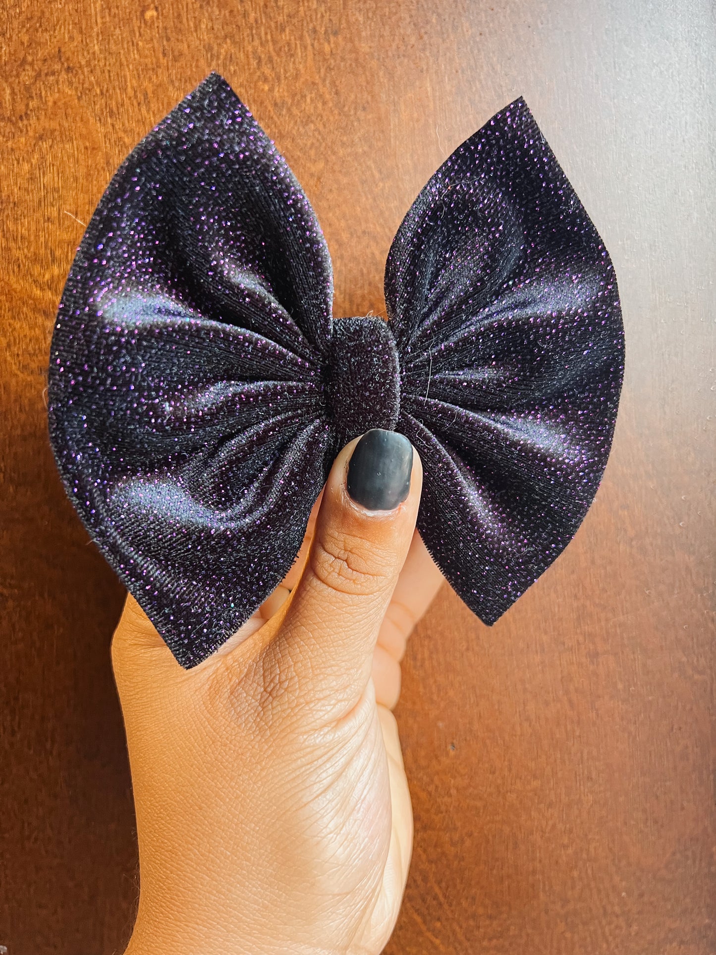 Purple black velvet