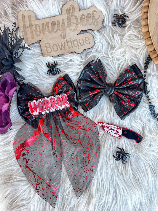 Black Blood splatter mesh