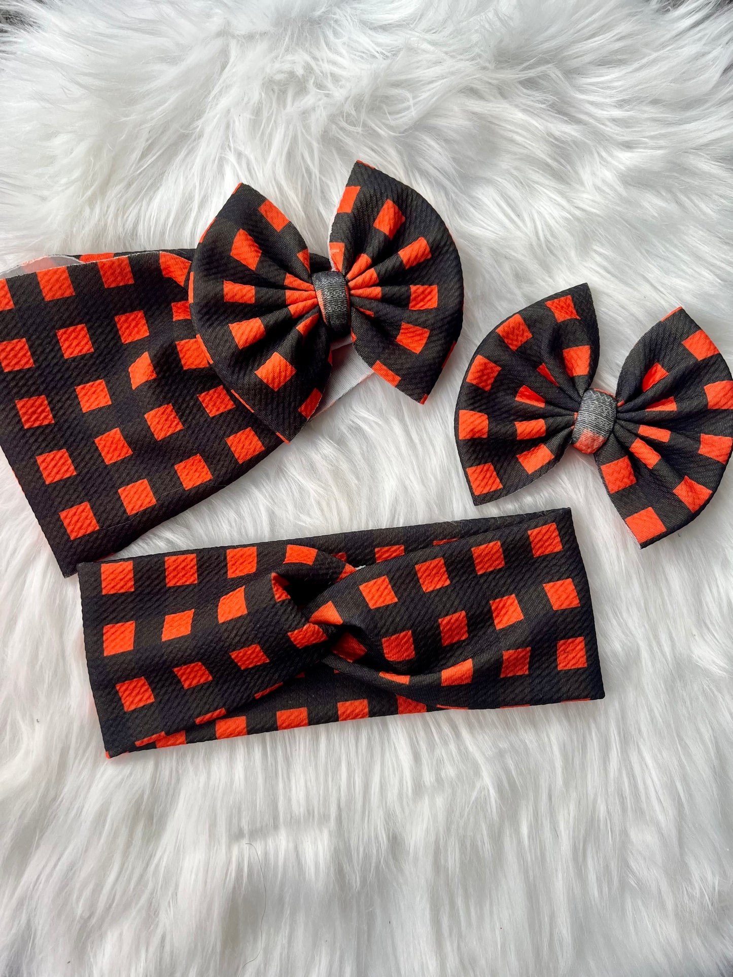 Black and Orange plaid