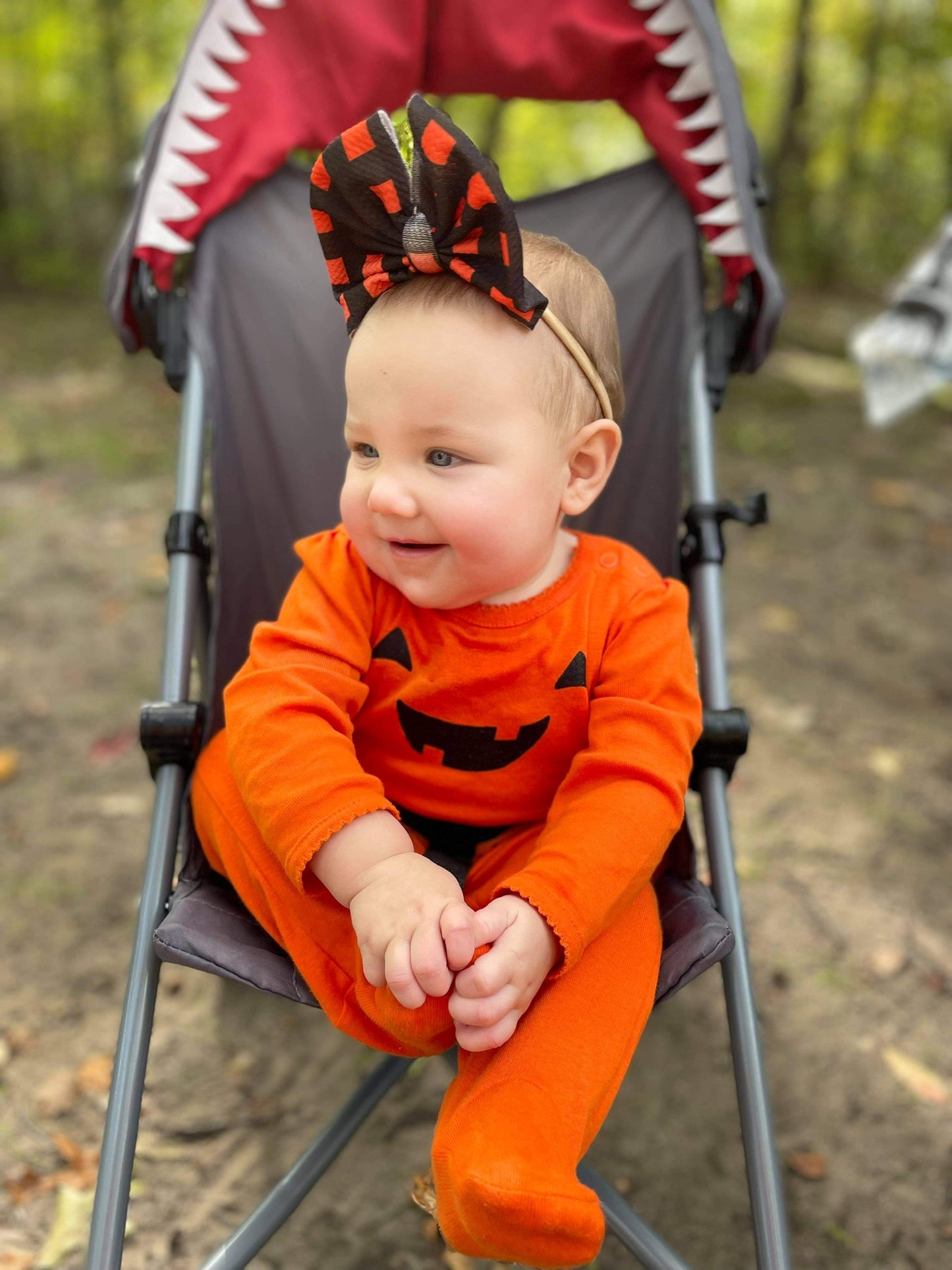 Black and Orange plaid