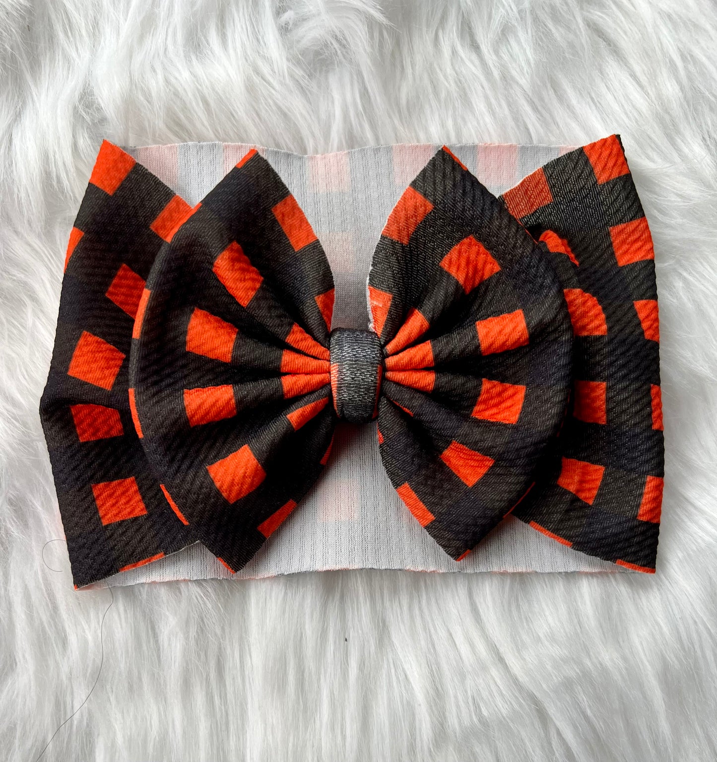 Black and Orange plaid