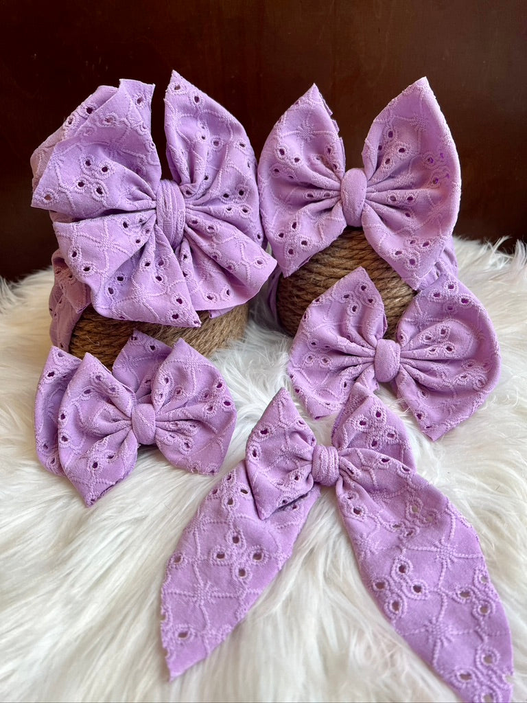 Lavender Eyelette