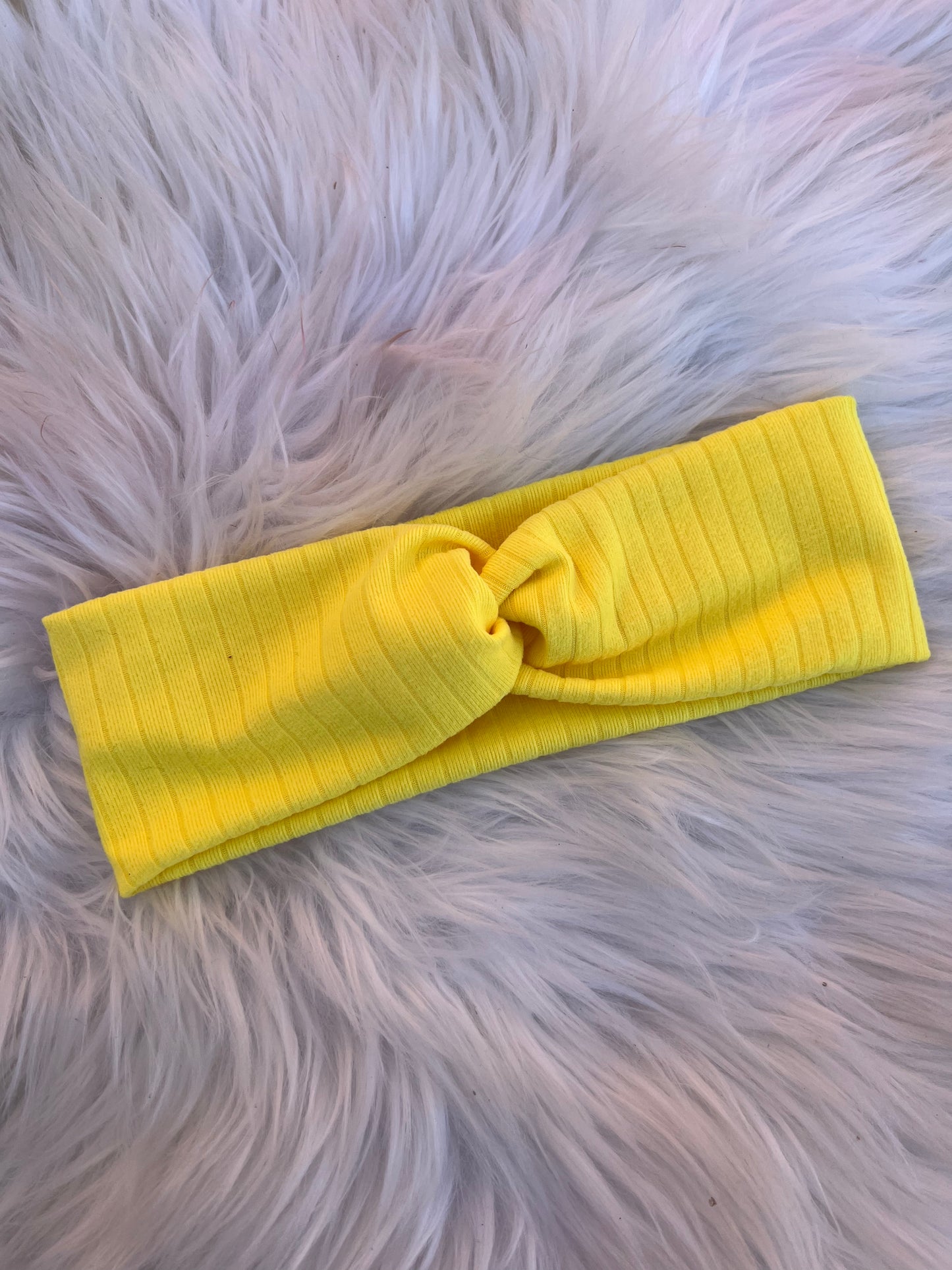 Yellow Twistwrap/ Knotted HeadBAND