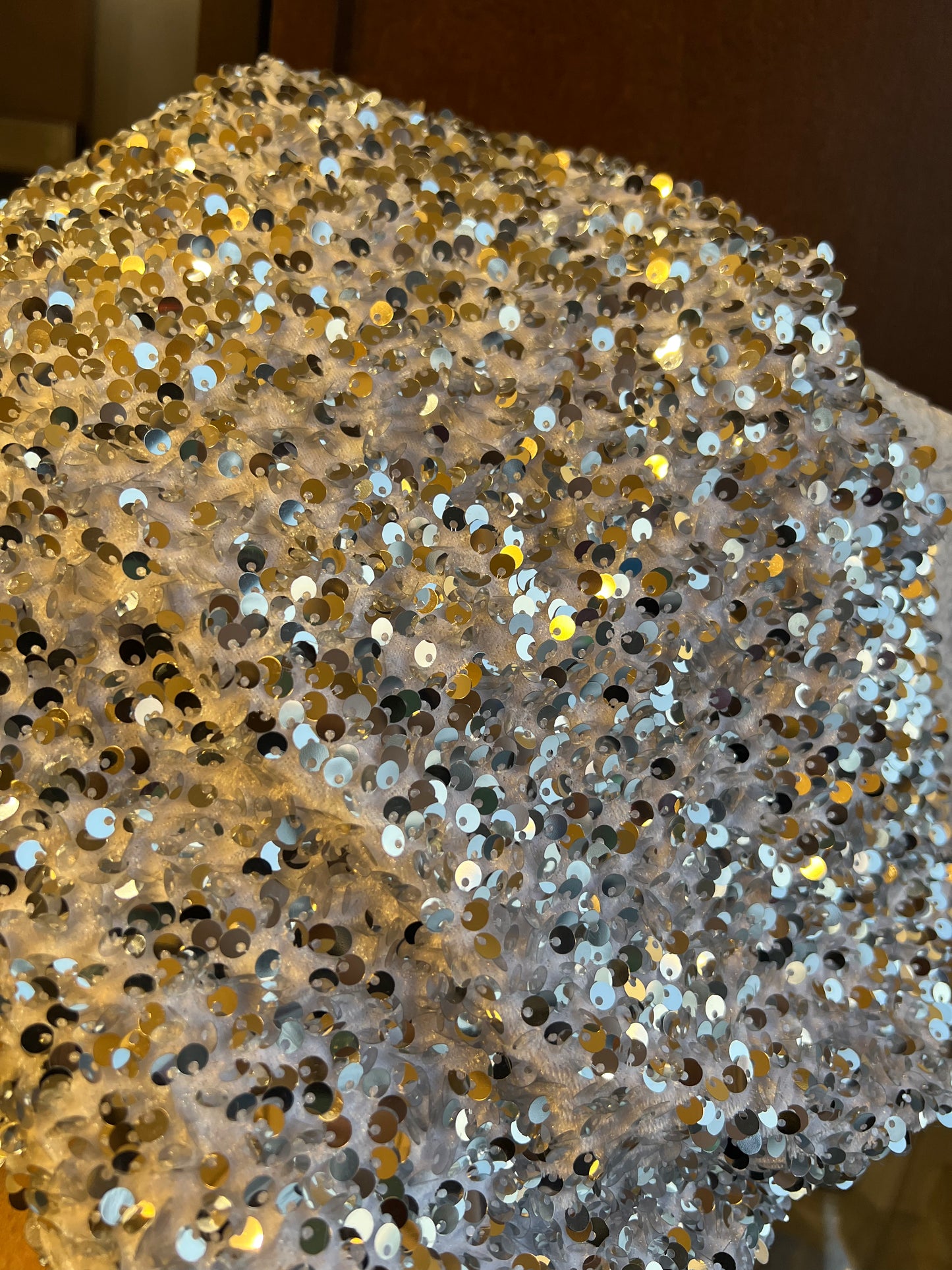 White Silver Sequin